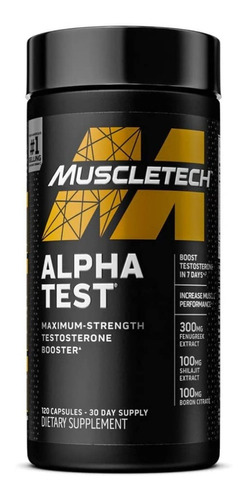 Testosterone Booster Alpha Test Muscletech 120cap Usa Import