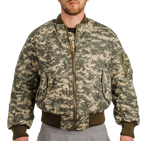 Imagen 2 de 6 de Campera De Vuelo Nacional Ripstop Camuflado Digital Acu