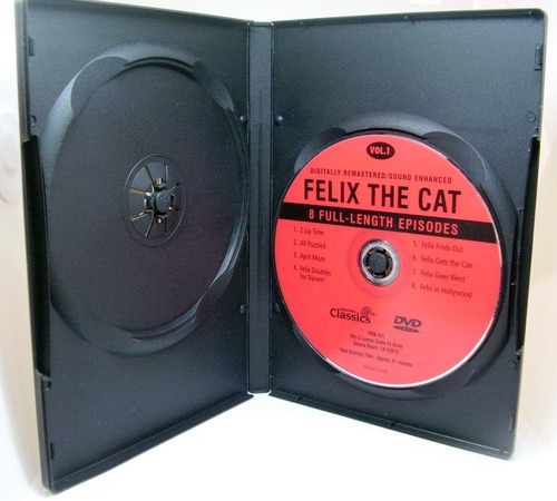 Imagen 3 de 6 de Dvd Felix The Cat 8 Episodios Remasterizados Y Sonido Mejor