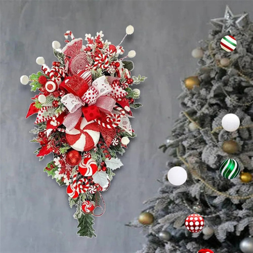Guirnalda Colgante De Caramelos Navideños Al Revés Con Forma