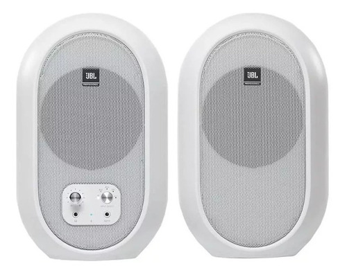 Caixa De Som Jbl 104-bt Branco Portátil Par C/ Bluetooth