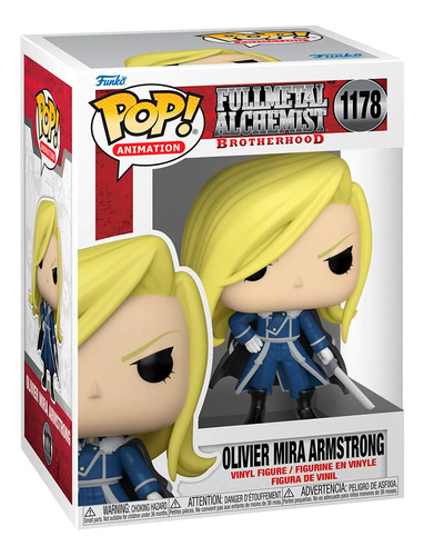 Funko Pop Fullmetal Alchemist Olivier Armstrong Espada 1178