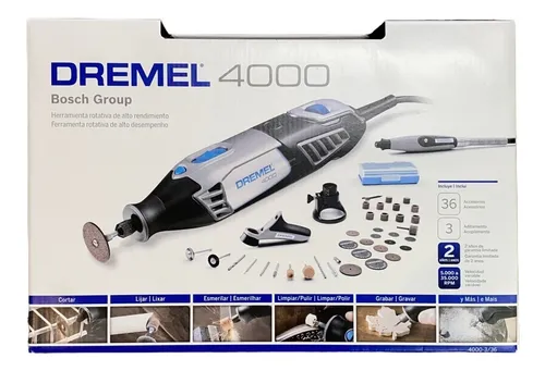 Dremel 4000 herramienta multipropósito en maletín dremel 4000-3/36 39  accesorios