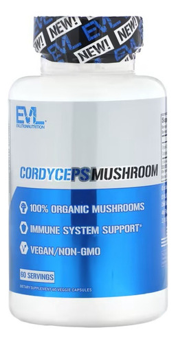Cordyceps Militaris Y Sinensis Orgánicos X 60 Caps. Evl Nutr Sin Sabor