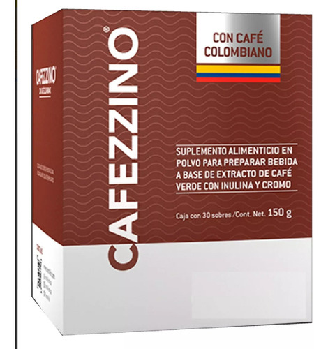 Cafe Colombiano Cafezzino  Omnilife 30 Sobres 