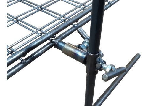 Imagen 5 de 10 de Parrilla Asador Portátil Mantera Pinche 35x50cm - Brasas®