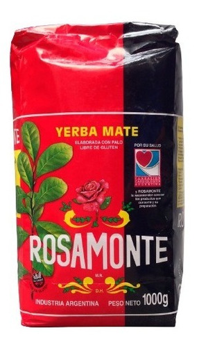 Pack Yerba Mate Rosamonte 2 Kilos Paquete Combo - 2pz De 1k