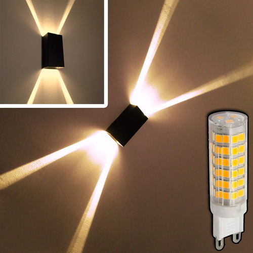 Aplique Pared Efecto X Bar Fiesta Lampara Led 6w Pack X20uni