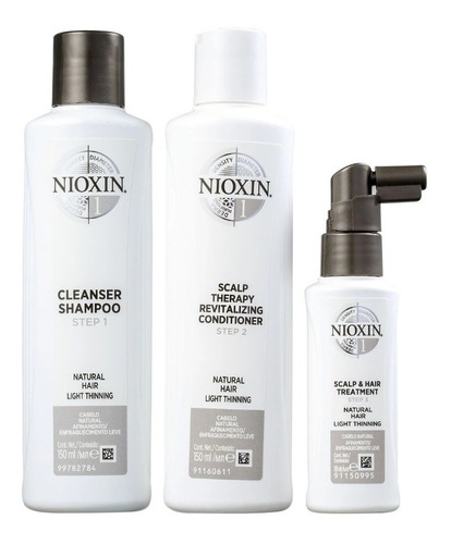 Kit de sistema Nioxin (13 productos) Sh 150+cond 150+tratamiento