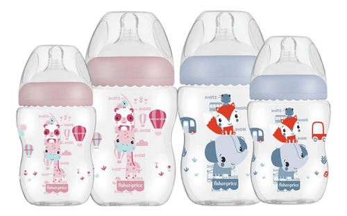 Kit Mamadeiras First Moments Clássica 270/330ml Fisher Price