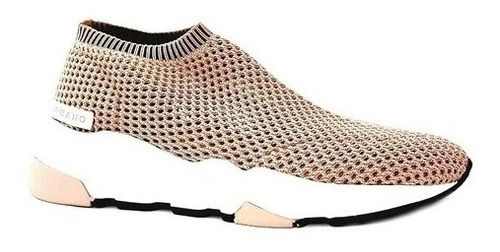 Imagem 3 de 5 de Tênis Sneakers Knit Carrano Tecido Tricot Black Feminino 160