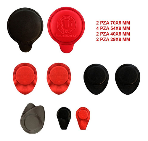 Imán Ferrita Forrado Kit Circular Par Biomagnetico C/10pzas