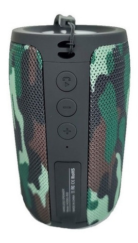 Parlante Bluetooth Hügel S32 Portatil Mediano Verde Militar