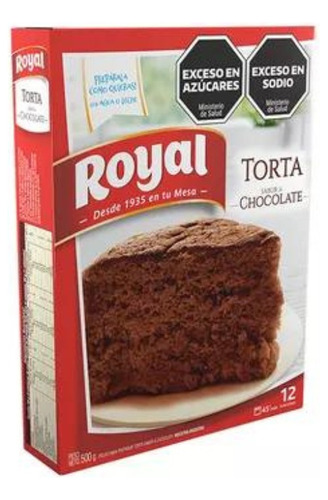 Torta Royal Para Preparar Sabor Chocolate Grande