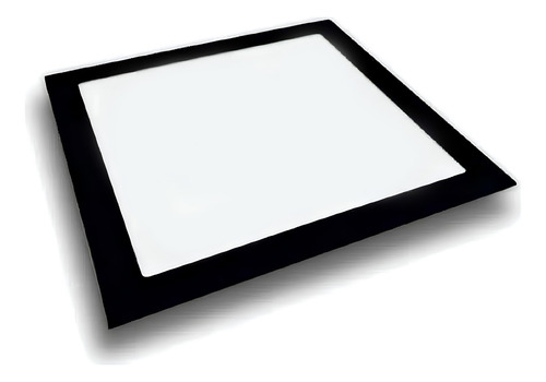 Kit 3 Plafon Led Preto Embutir 20x20 Luz Neutra 4000k 18w Estrutura Preto - Luz Neutra 127/220v