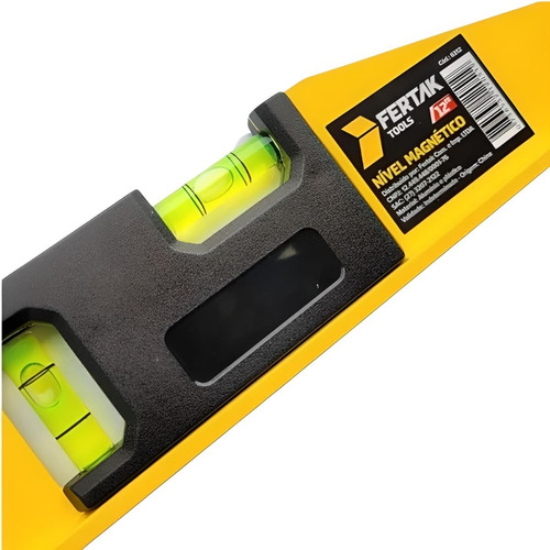 Nível 30cm Magnético Imã + Esquadro Aço 12pol Cabo Metal