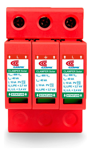 Supresor Picos Clamper Solar Sistema Fotovoltaico 600v 40ka
