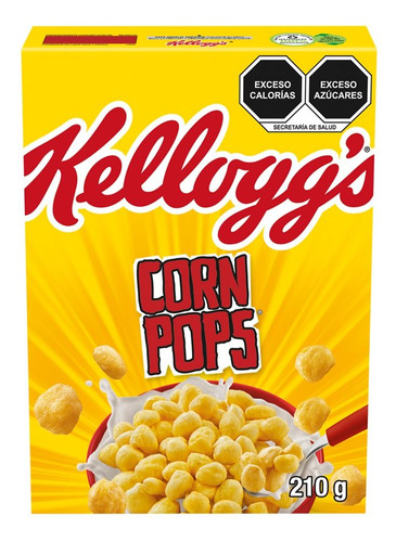 3 Pzs Kelloggs Cereal Maíz Inflado Y Endulzado Corn Pops 210