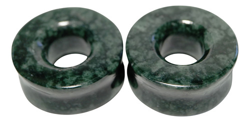 Par De Expansores De Jade Guatemala Con Perforación 24mm