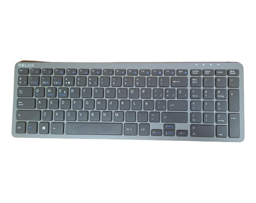 Teclado Inalambrico Recargable Bluetooth Slim Español 