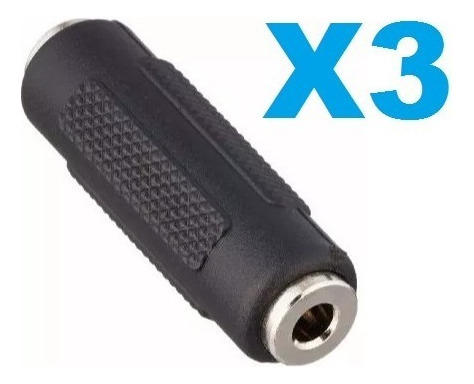 X3 Adaptador Copla Union Audio Plug 3.5 Mm Hembra