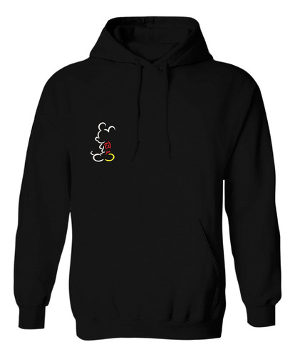 Sudadera Con Gorro Bordado Silueta Mickey Y Minnie Pareja