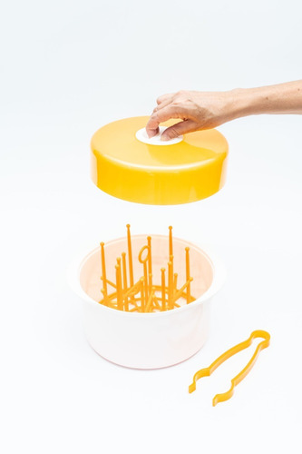 Esterilizador Para Microondas Sirve Como Rack 26.5 X 17cm