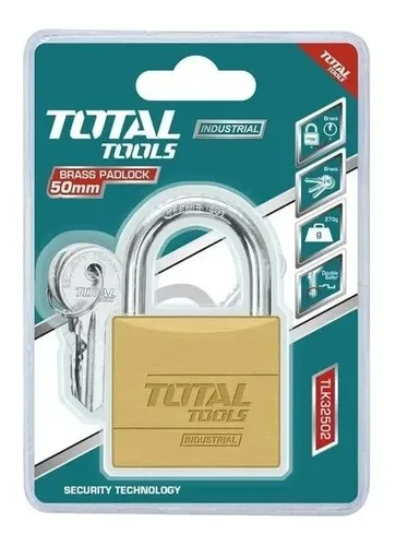 Candado 50mm Total Tlk32502 Bronce/acero Reforzado