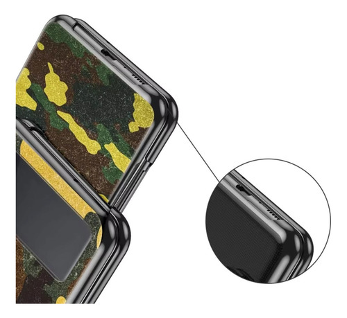 Capa Capinha Case Para Z Flip 3 E 4 Camuflada Militar