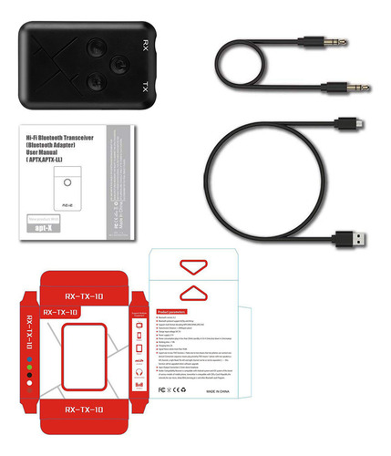 Adaptador De Receptor Y Transmisor Bluetooth Tx10