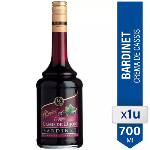 Licor Bardinet Creme De Cassis De Dijon 700ml Origen Francia