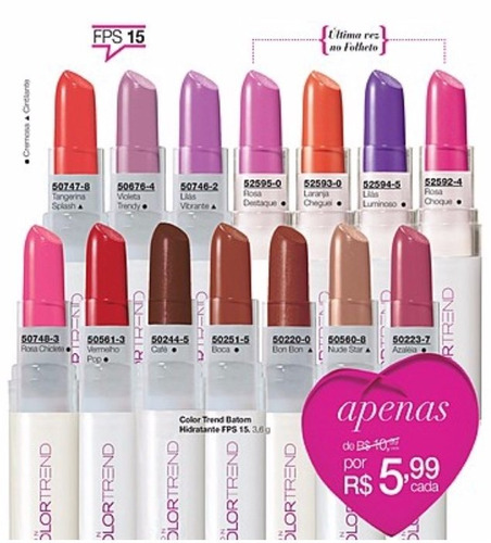 Avon Color Trend Batom Hidratante Lilás Luminoso Fps 15 3,6g
