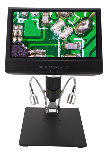Microscopio Digital Lcd De 10 Pulgadas 1080p Ajustable Para
