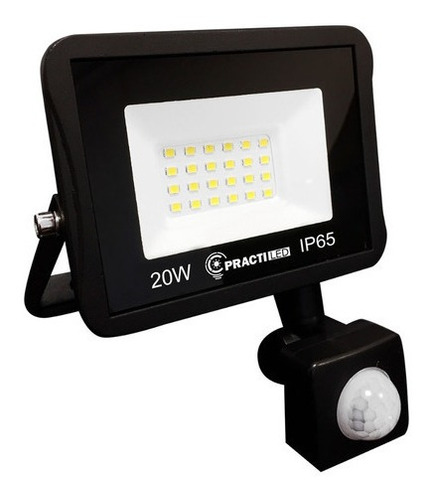 Reflector Exterior Led 20w Con Sensor De Movimiento Luz Fria