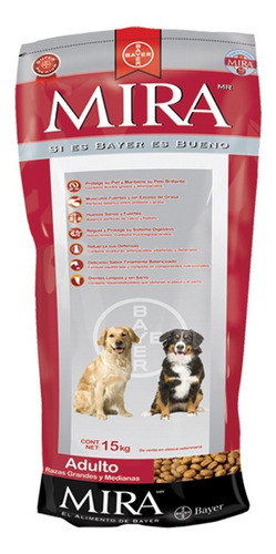 Bayer Mira Alimento Perros Adulto Raza Mediana 15kg *