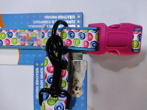 Imagen 7 de 7 de Juego Collar Con Paseador Decorado Perros Medianos Importado