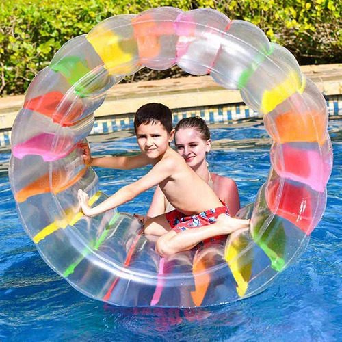 Rueda Inflable Para El Agua, Flotador Colorido 165cmx80cm