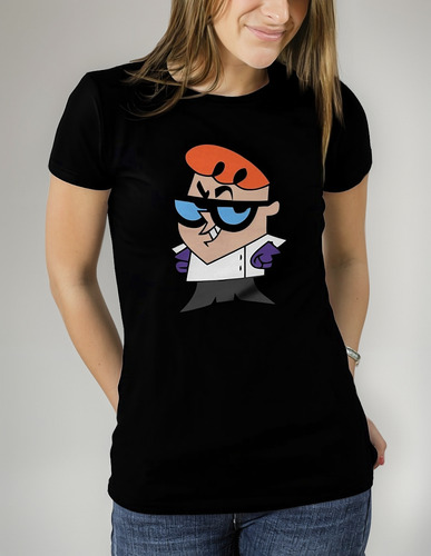 Polera Negra Mujer - Dexter Laboratorio De Dexter