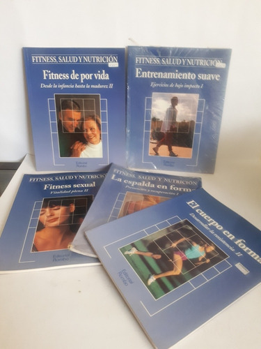 5 Tomos Libros Fitness Salud Y Nutrición Súper Precio 