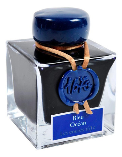 Tinta Caneta Tinteiro J. Herbin Bleu Océan 50ml