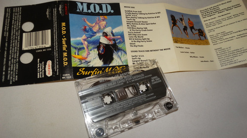 M.o.d. - Surfin' M.o.d. (caroline Records) (tape:ex - Insert