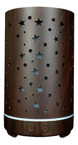 Difusor Aromatico Diseño Con Estrellas Color Madera Color Chocolate