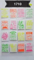 Comprar Calcos Vinilos X32 Transparentes Frases P\u002F Frascos Y Vasos 