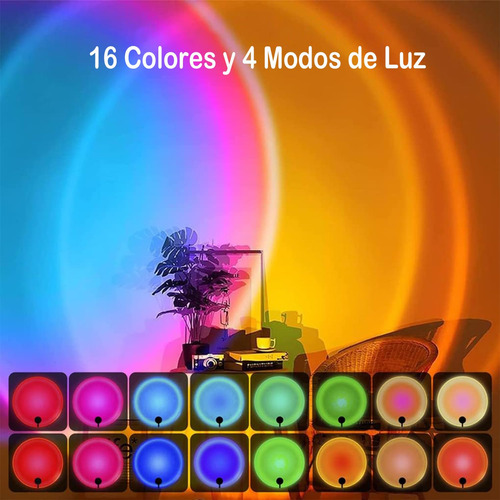 Lampara Sunset, Lampara Atardecer De Proyección De 16