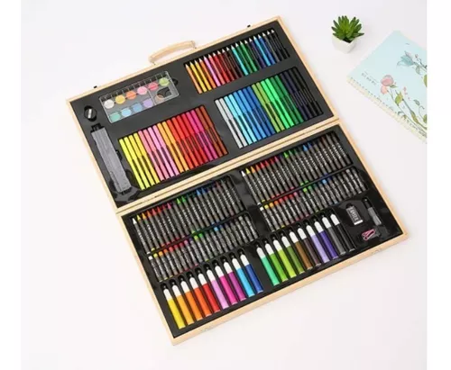 LMMDDP Pro – Kit de dibujo para adultos estuche de madera lápices de  colores kit de herramientas de pintura