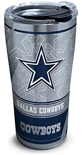 Vaso De Acero Inoxidable Nfl Dallas Cowboys Edge Tapa D...