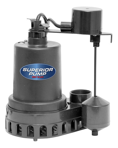 Superior Pump 92372 Bomba De Sumidero De Termoplastico Con