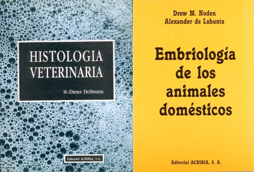 Dellmann Histologia + Noden Embriologia Veterinaria Combo