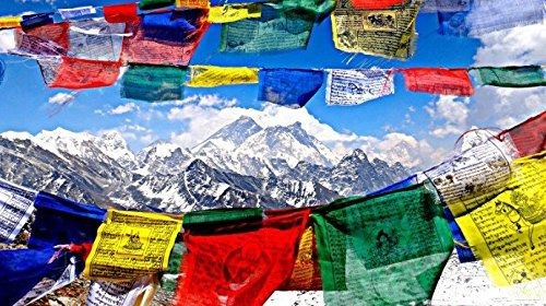 Imagen 4 de 7 de Bandera De Oración Tibetana - Diseño Tradicional Grande (10