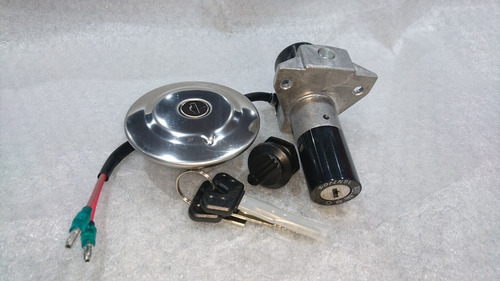 Imagen 2 de 7 de Juego De Cerraduras Yamaha Ybr 125 Z Original Delcar Motos ®